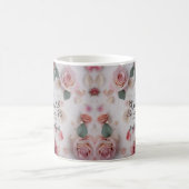 Blumengewindefarben wechselnde Tasse | Sanfte rosa (Mittel)