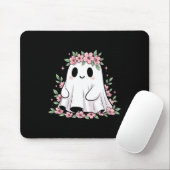 Blumenghost-Shirt Rosa Blume Niedlich Spooky Octob Mousepad (Mit Mouse)