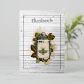 Blumengiftlotion Halloween Gothic Hexenwald Folieneinladung (Stehend vorne)