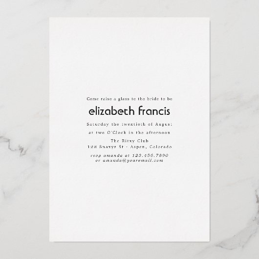 Blumengiftlotion Halloween Gothic Hexenwald Folieneinladung (Rückseite)