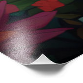 Blumengiraffe Portrait-9319 Fotodruck (Ecke)