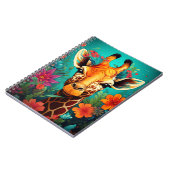 Blumengiraffe Portrait-9319 Notizblock (Linke Seite)