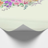 Blumengiraffe Wrapping Paper Geschenkpapier (Ecke)