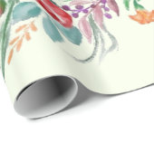 Blumengiraffe Wrapping Paper Geschenkpapier (Rolleneckpunkt)