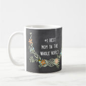 Blumengirlande Beste Mutter der Welt Kaffeetasse (Links)