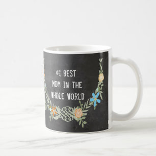 Blumengirlande Beste Mutter der Welt Kaffeetasse