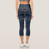 Blumengitarre Capri Leggings (Rückseite)