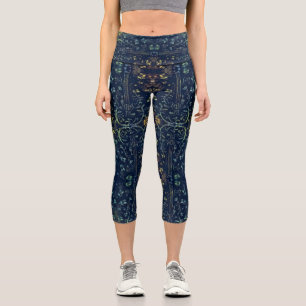 Blumengitarre Capri Leggings