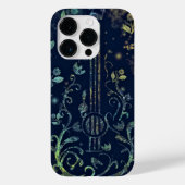 Blumengitarre iPhone Case Art Malerei (Rückseite)