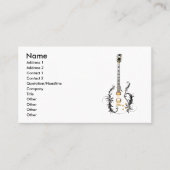 Blumengitarre Visitenkarte (Vorderseite)