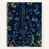 Blumengitarrist Notizblock (Vorderseite)