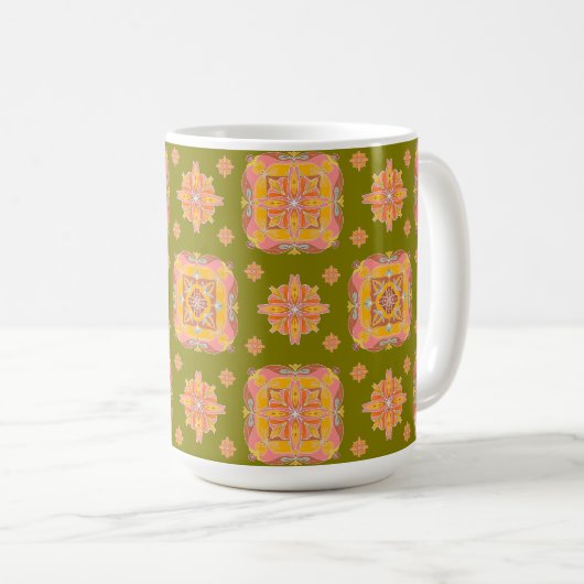 Blumengitter kaffeetasse (VorderseiteRechts)