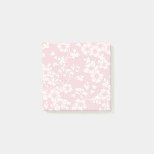 Blumengitter - Rosafarben Post-it Notes Klebezettel