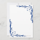 Blumengläser Hochzeitskarte Set Einladung (Rückseite)