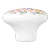 BlumenGlitzerunicorn-magische Schein-Fantasie Keramikknauf (Seitenansicht)