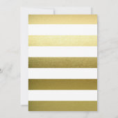 Blumengold Imitate Fossil | Brautparty Einladung (Rückseite)