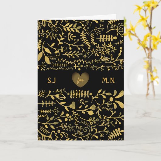 Blumengold, Valentinstag Karte (Gelbe Blume)