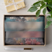 Blumengoth Skull Decoupage Seidenpapier (Geschenk)