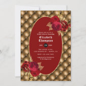 Blumengotik-Brautparty Einladung (Vorderseite)