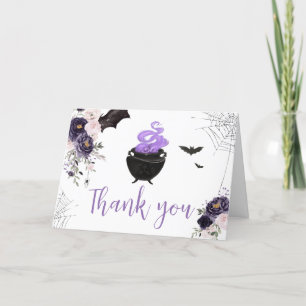 Blumengotik Halloween Coffin Babydusche Dankeskarte
