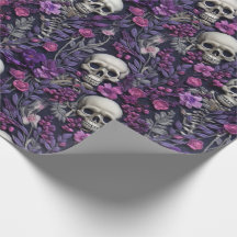 Blumengotik Halloween-Umschlagpapier