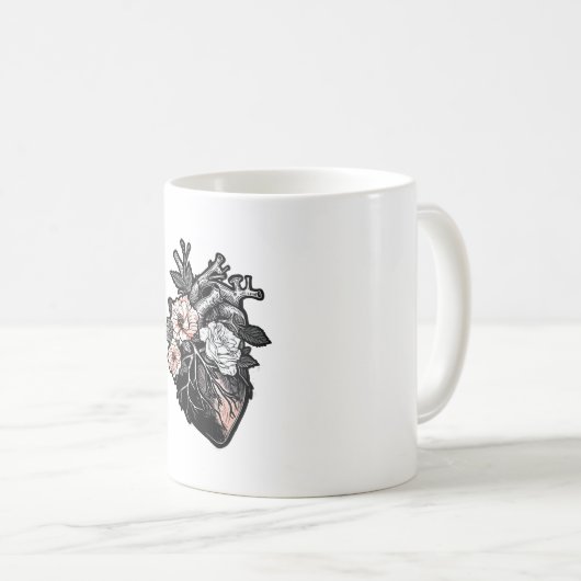Blumengotik Kaffeetasse (VorderseiteRechts)