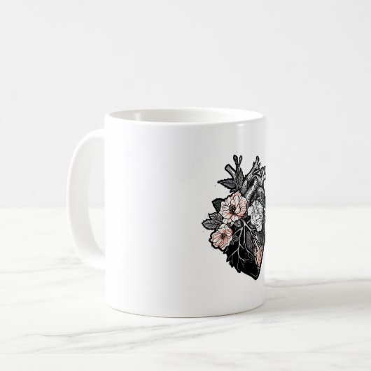 Blumengotik Kaffeetasse (Vorderseite Links)