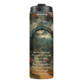 Blumengotik mit Burg Dracula Thermosbecher (Vorderseite)