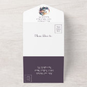 Blumengotik-Mondhandfasts All In One Einladung (Außenbereich)