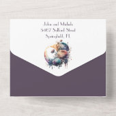 Blumengotik-Mondhandfasts All In One Einladung (Rückseite)