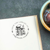 Blumengotischer Schädel aus der Bibliothek Gummistempel