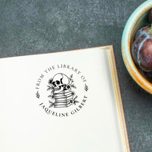 Blumengotischer Schädel aus der Bibliothek Permastempel