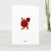 Blumengotisches Hochzeitsfest-Foto Dankeskarte (Rückseite)