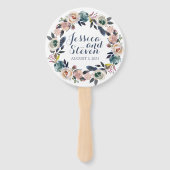 Blumengrace-Hochzeitsprogramm Fächer (Vorderseite)