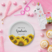 Blumengraduate Gelbblütenklasse Pappteller (Party)