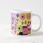 Blumengraffiti Jumbo-Tasse (Rechts)