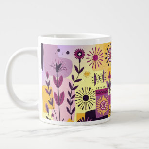 Blumengraffiti Jumbo-Tasse