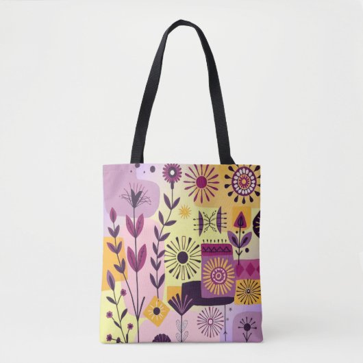 Blumengraffiti Tasche (Vorderseite)