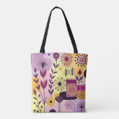 Blumengraffiti Tasche (Rückseite)