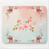 Blumengrafik, Blühend Blume Mousepad (Vorne)