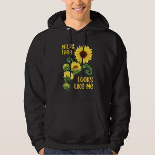 Blumengrafik für weibliche Kinder - wild und Hoodie
