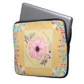 Blumengrafik, Orange Spring Rebirth Laptopschutzhülle (Vorderseite Links)