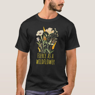 Blumengrafische T-Shirts für Frauen Wildblume Flor
