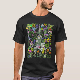 Blumengrafische T-Shirts für Frauen Wildblume Flor