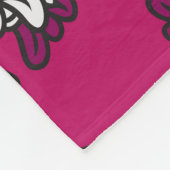 Blumengraphische Blume rosa Nahtlos Fleecedecke (Ecke)