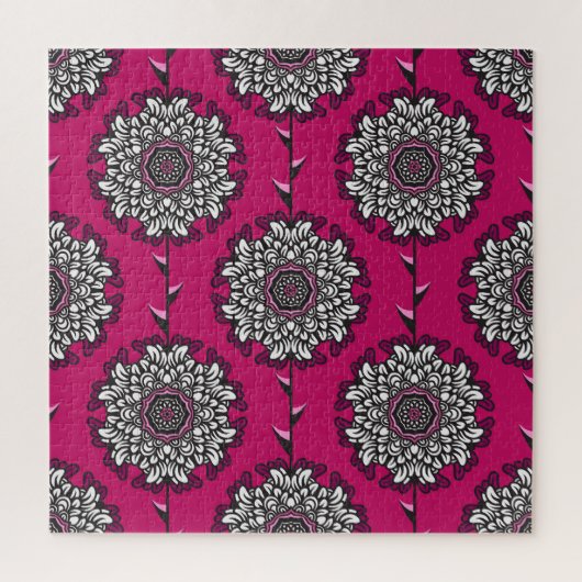 Blumengraphische Blume rosa Nahtlos Puzzle (Vertikal)