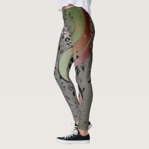 Blumengraphische Leggings
