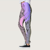 Blumengraphische Leggings (Links)