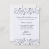 BlumengrenzBeileids-Karte Einladung (Vorderseite)