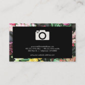 Blumengrenze | Camera-Logo Visitenkarte (Rückseite)